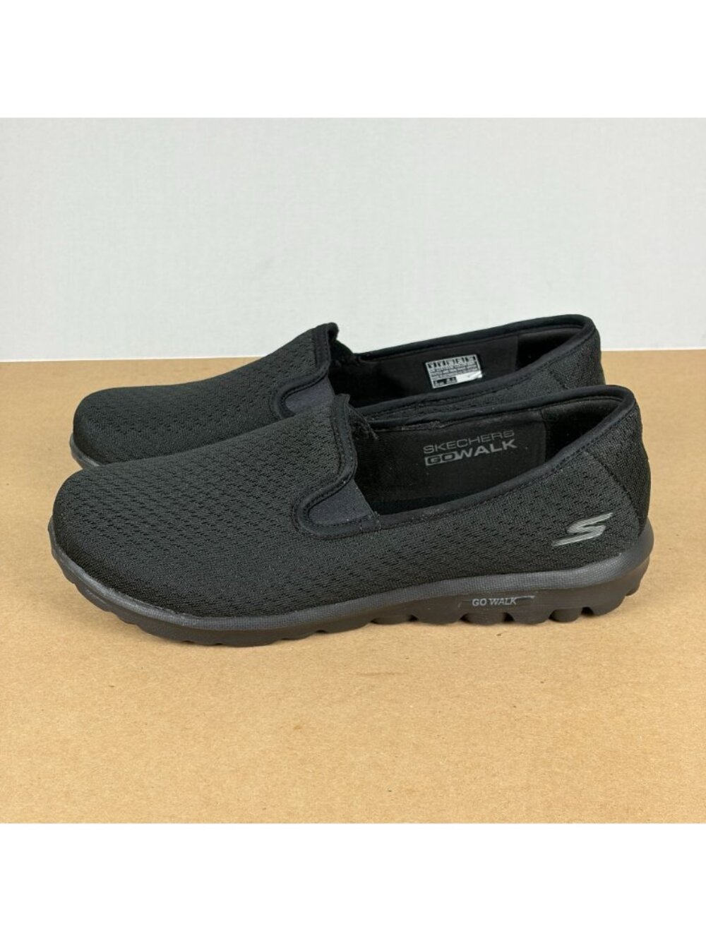 Skechers Go Walk Lite Sweet Gal Slip On Sneakers Womens 9 Wide Black Goga Mat - Picture 10 of 10